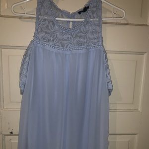 “as u wish” blue dress